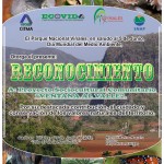 Reconocimiento a Ventana al Valle de Sistema Nacional de Areas Protegidas-ECOVIDA-Centro Investigaciones  Tecnologias Medio Ambientales